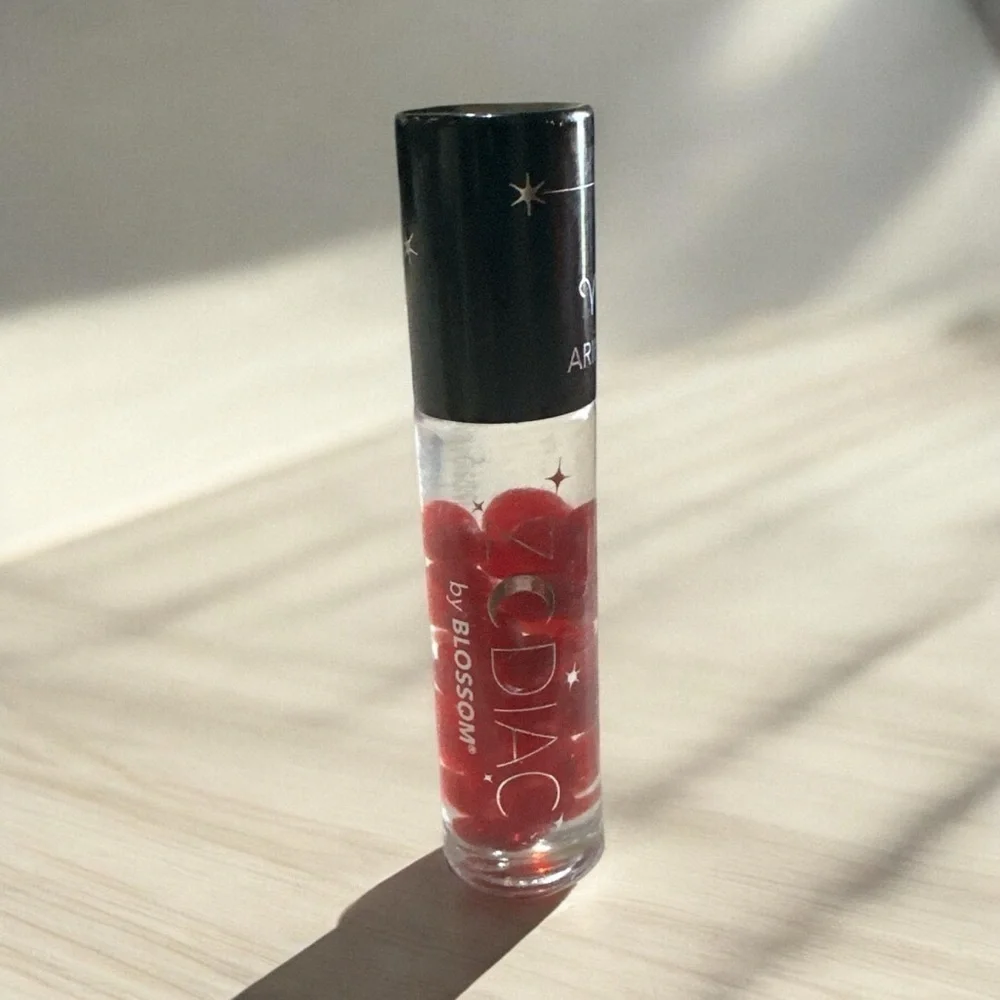 Blossom Aries Zodiac Lip Gloss – Vanilla Scented w/ Crystals